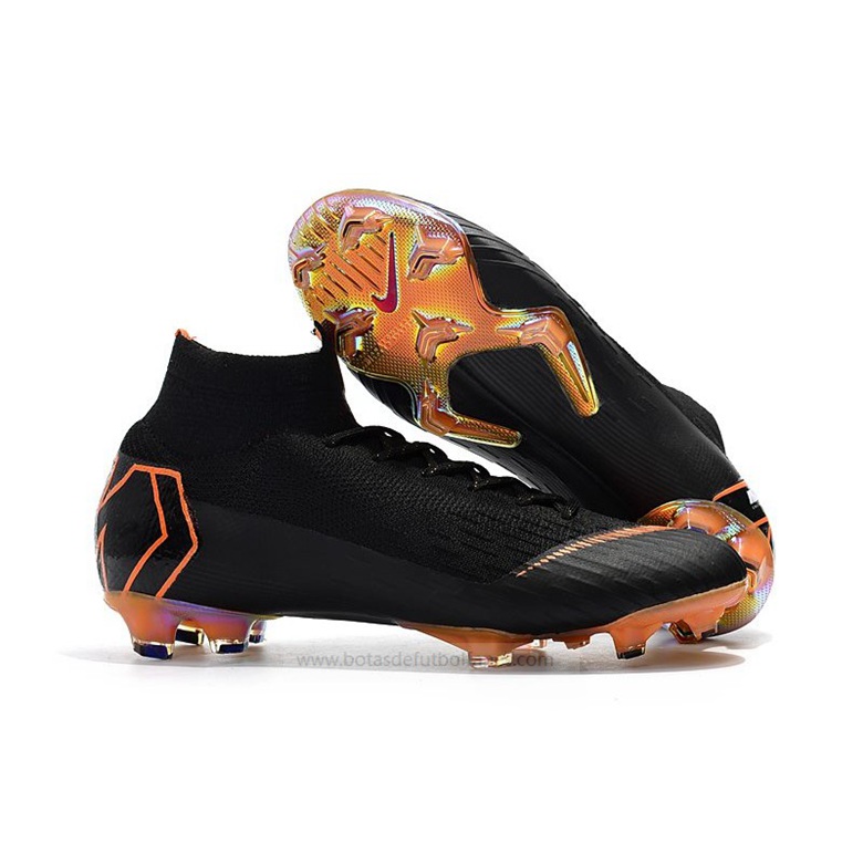 Nike Mercurial Superfly Elite FG Mujeres Negro Naranja